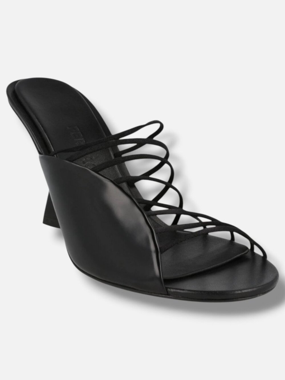 FERRAGAMO Women's Black Altaire Strappy Slip-On Sandal Shoes Size 7.5